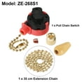 thumbnail image 2 of Pull Chain Switch 3 Speed ZE-268S1 w Chain for Ceiling Fan Lamp Red Gold, 2 of 5