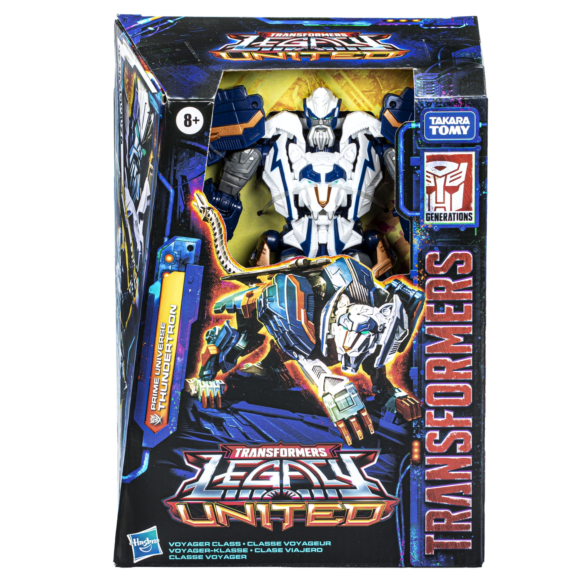 Transformers Legacy United Voyager Prime Universe Thundertron 7” Action Figure, 8+