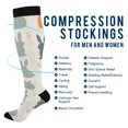 thumbnail image 2 of FORMRS Womens Knee High Socks Casual Long Thick Travel Daily Wear, 1 Pair, Whimsical Rabbits, 2 of 6