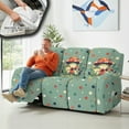 thumbnail image 4 of COEQINE Extra Large Recliner Cover Soft Thick 3 Seater Sofa Protector 8 Pieces Reclining Sofa Slipcover Recliner Seat Cover with Elastic Bottom and Side Pocket, Frog Mushroom Green, 4 of 8