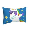 thumbnail image 2 of Balery Cool Unicorn Star Golden Bedding Queen Pillow Cases - Envelope Closure - Soft Brushed Microfiber Fabric - Shrinkage and Fade Resistant Pillow Cases-14"x20", 2 of 9
