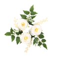 thumbnail image 2 of Anillo de vela, corona, centro de candelabro, soporte para mesa, centros de mesa, decoración del hogar, guirnalda de flores artificiales para fiesta, 2 of 9