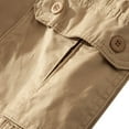 thumbnail image 3 of Fashion YLSDY Mens Cargo Shorts Plus Size Zipper Outdoor Casual Short Pants with Multiple Pockets Regular Flowy Work Shorts Khaki XXXXL, 3 of 5