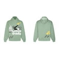 thumbnail image 1 of Sweat à Capuche Planète Cassé Tendance Américaine Imprimé Amusant de Rue plus Velours design Ample, 1 of 5