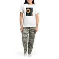 thumbnail image 4 of CafePress - Sunflower Life Pajamas - Women's Short Sleeve Print T-Shirt and Pants Light Cotton Pajama Set, 4 of 7