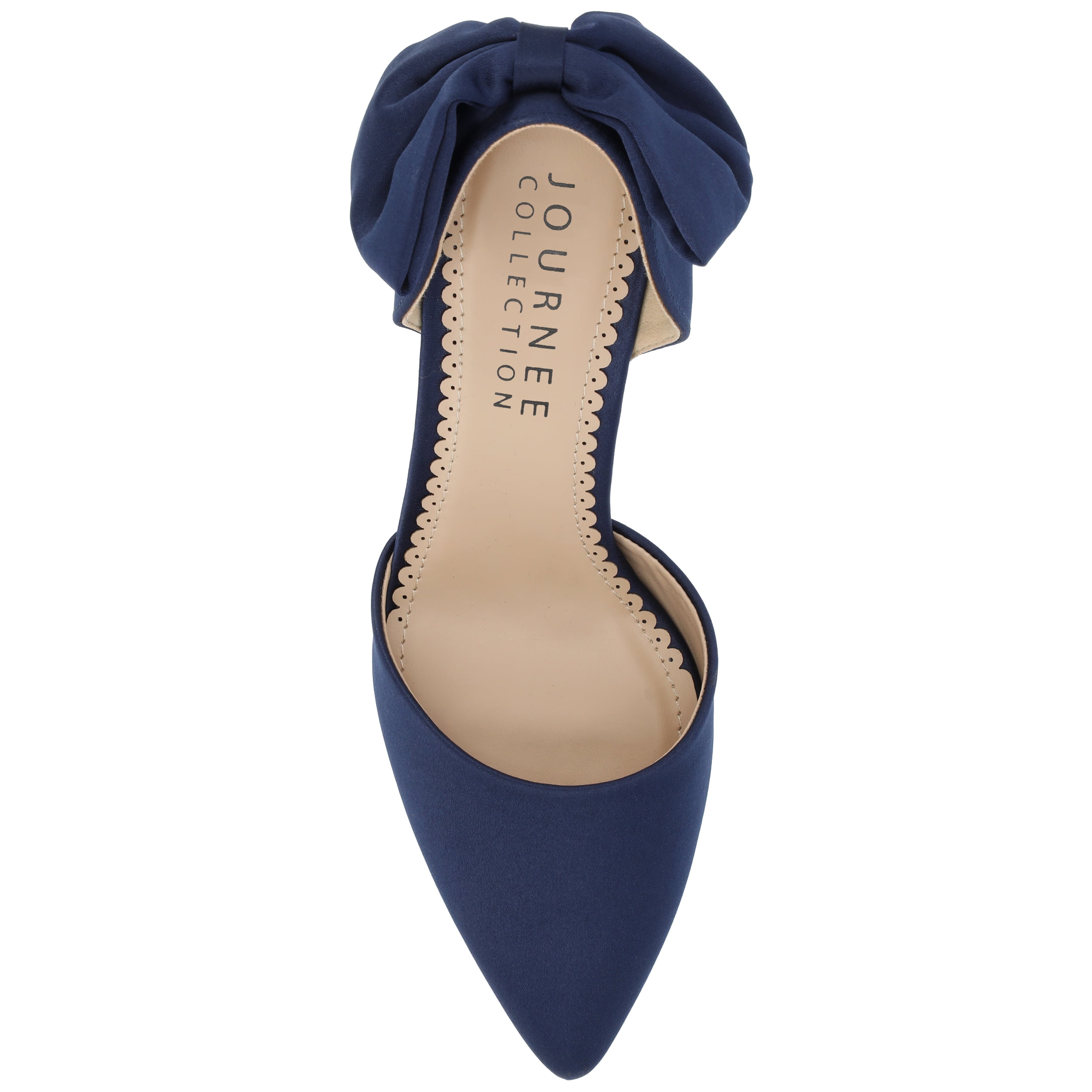 Journee Womens Tanzi Pointed Toe Mid Heel Evening Pumps