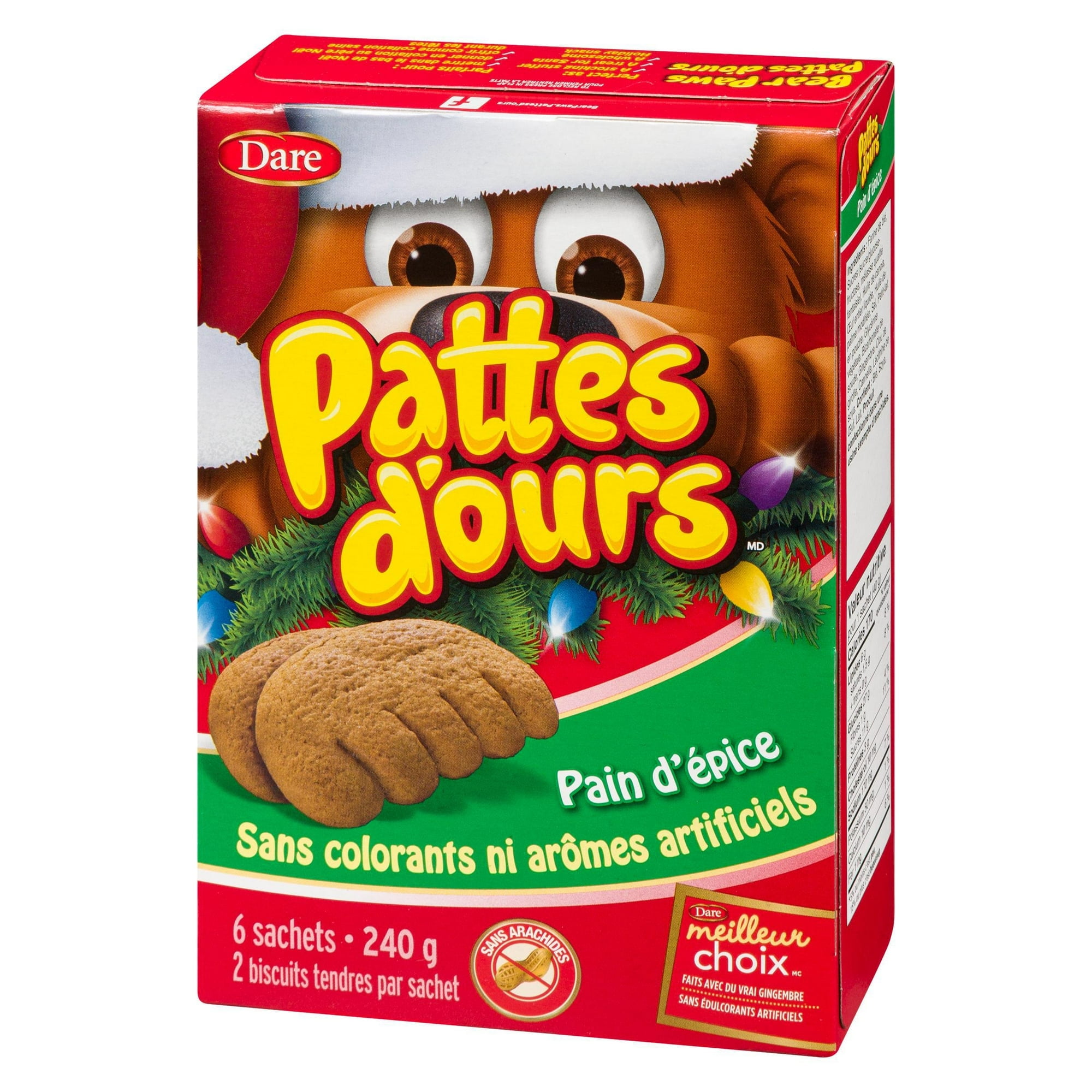 Bear Paws Gingerbread Cookies, 240 g