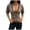 Brown-0JIlv, variant on OJSFQUFP Sleeve Tops for Women V Neck Front Crop Top Tee Shirt Cute Vacation Outfits