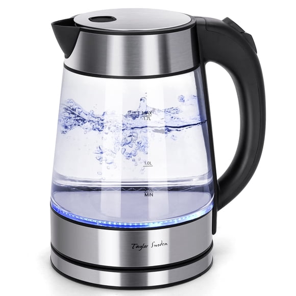 Hervidor eléctrico Taylor Swoden Glass 1.7L 1100W de ebullición rápida Taylor Swoden NA