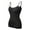 Black, variant on Anyfit Wear Women Camisole with Built-in Bra Cup Supportive Padded Tank Top Layering Cami Undershirt