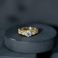thumbnail image 5 of Rosec Jewels Vintage Inspired Lab Diamond Engagement Ring 1 Carat - EF-VS Grade, 10K Yellow Gold, US 3.00, 5 of 9
