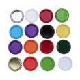 thumbnail image 4 of CHICHUMID 100Pcs Craft Bottle Cap Assorted Color Tinplate Diy Crafts Jewelry Making Flat Bottom 3.4X3.4X0.5In, 4 of 8