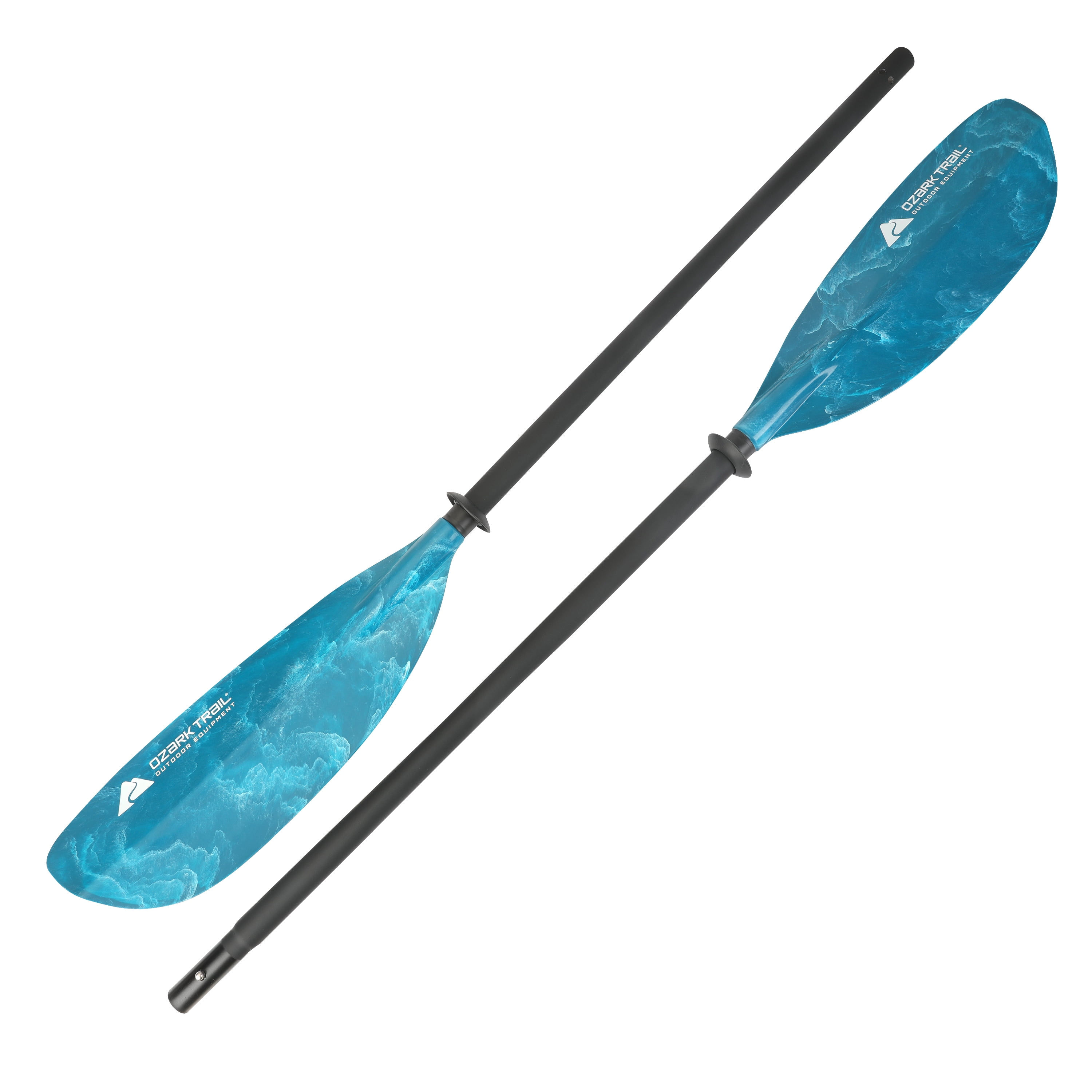 Ozark Trail Adult Recreation Paddle, Teal, 240 CM, Rubberized Grip, Adjustable