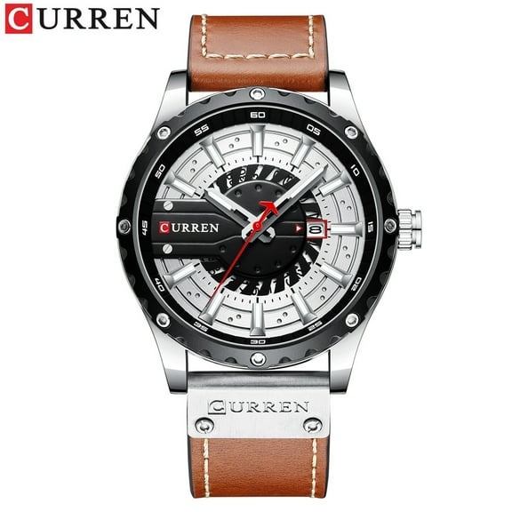 Curren new 8374 belt chronograph watch MEN'S watch fashion casual watch