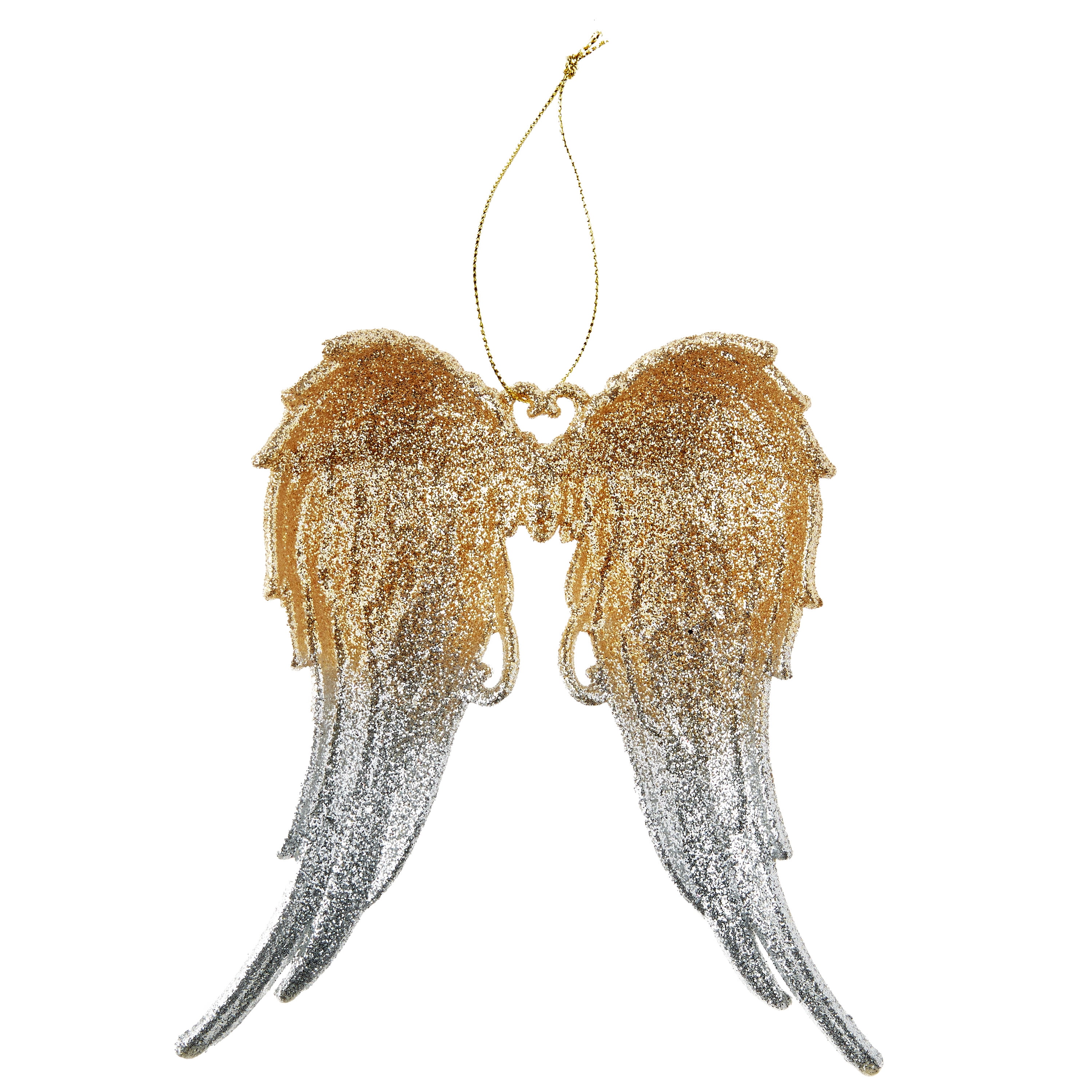 GOLD 6'' LONG BE ANGEL WINGS CHRISTMAS ORNAMENT CHRISTMAS ANGEL WINGS ORNAMENT 
