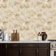 thumbnail image 2 of Peel and Stick Wallpaper 17.7in x 9.8ft Vintage Palm Tree Soft Beige Tones Contact Paper Vinyl Waterproof Self Adhesive Wall Paper for Bedroom Shelf Cabinet Renter Friendly, 2 of 8