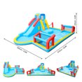 thumbnail image 3 of Doctor Dolphin Inflatable Slide Bouncer House Jumper Bouncing House Jumping Castle with Slide and Pool Football Goal Volleyball Net Ball Pool, 3 of 7