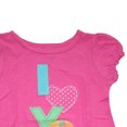 thumbnail image 3 of Okie Dokie Toddler Girl's Ruffled Love Pink T-Shirt Size 5T, 3 of 4