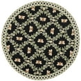 thumbnail image 6 of SAFAVIEH Chelsea Lara Floral Wool Area Rug, Black, 7'6" x 9'6" Oval, 6 of 10