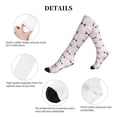 thumbnail image 5 of Lsque Cute Panda Pattern Sport Compression Socks for Men & Women 15-20 mmHg Knee High Nurse Pregnant Running Medical and Travel Athletic, 5 of 6