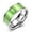 Green, variant on Stainless Steel Fashion Ring Black Women Cross Prayer B457