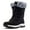 Black, variant on HOBIBEAR Women's Snow Boots Waterproof Slip Resistant Anti-Slip Cold Weather Winter Shoes