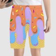 thumbnail image 2 of KKBOTIVE Youth Boys Shorts Casual Solid Color Sport Shorts Cozy with Pockets for Outdoor Running Beach Pool Shorts Child Fashion, Light Purple Size: 7-8 Years, 2 of 4