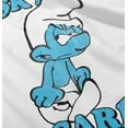 thumbnail image 5 of Grouchy Smurf Ask Me If I Care Grump Romper Boys or Girls Infant Baby Brisco Brands 18M, 5 of 7