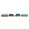 thumbnail image 4 of XYCCA Classical Alloy Plastic Simulated Steam Train Pull back Model Kid Child Toy Gift (Blue)-082601, 4 of 5