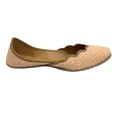 thumbnail image 5 of Women Loafers Shoes Punjabi Jutti For Women Flat Ballerina Gift For Her Shoes Mojaris Juti US 9.5/ EURO 41, 5 of 5