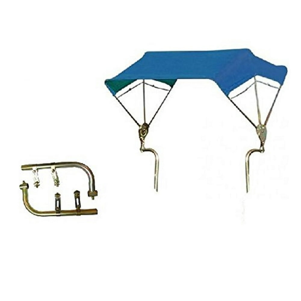 Ford Blue 3 Bow 48" Tractor Umbrella Buggy Top Complete w/ Fender