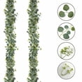 thumbnail image 4 of Valentine's Day Artificial Rose Ivy Garland Fake Hanging Greenery Vines Lifelike Floral Decor for Wedding Garden Wall Table Indoor Outdoor Home Holiday Accent Easter Floral Decor, 70.86in, White, 4 of 7