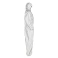 thumbnail image 3 of Kimberly-Clark Professional A45 Breathable Liquid & Particle Protection Elastic Wrist/Ankle Coveralls, White, 2XL, Hood/Fr Zipper - 25 CA (412-41507), 3 of 5