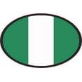 thumbnail image 2 of 3x2 Oval Nigeria Flag Sticker Vinyl Vehicle Decal Travel Hobby Stickers, 2 of 3