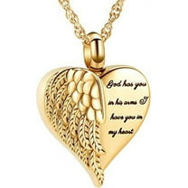 Cremation Heart Urn Necklace Ashes Jewelry for Women Men Keepsake Pendant Memorial Locket Ash Holder