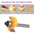 thumbnail image 3 of Brocas Fresas Router 1/4 De Madera Taladro Estuche 50 Pzs, Negro, 3 of 5