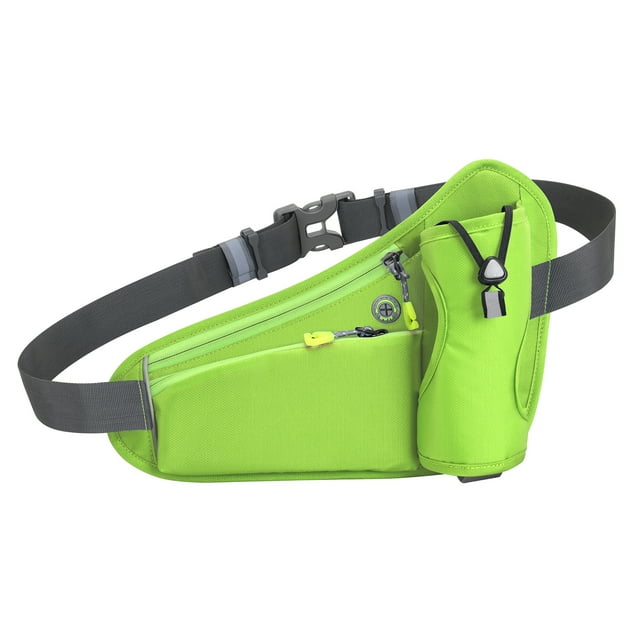 Pack exterior Riñonera deportiva para hidratación, riñonera para correr, riñonera con soporte para b CACAGOO Pack exterior