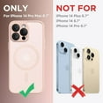 thumbnail image 3 of Magnetic for iPhone 14 Pro Max Case, [Compatible with MagSafe] [Full Camera Protection] Shockproof Protective Slim Translucent Matte Phone Case for iPhone 14 Pro Max 6.7", Grey Green, 3 of 14