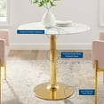 thumbnail image 3 of Verne 35" Artificial Marble Dining Table, 3 of 6