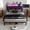 Full Dark Gray, variant on Leumius Full Size Bed Frame with Headboard, Platform Bed with RGB LED Light & Charging Station & Under Bed Storage Space, Easy Assembly,Dark Gray