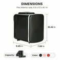 thumbnail image 6 of 1.06gal/6 Can Portable Cooler & Warmer Mini Refrigerator, Provide Compact Storage Light Beigecare Fridge, Food, Cosmetics, Mini Fridge for Bedroom, Mini Travel Essential Items, Mini Fridge, Black/Pink, 6 of 10