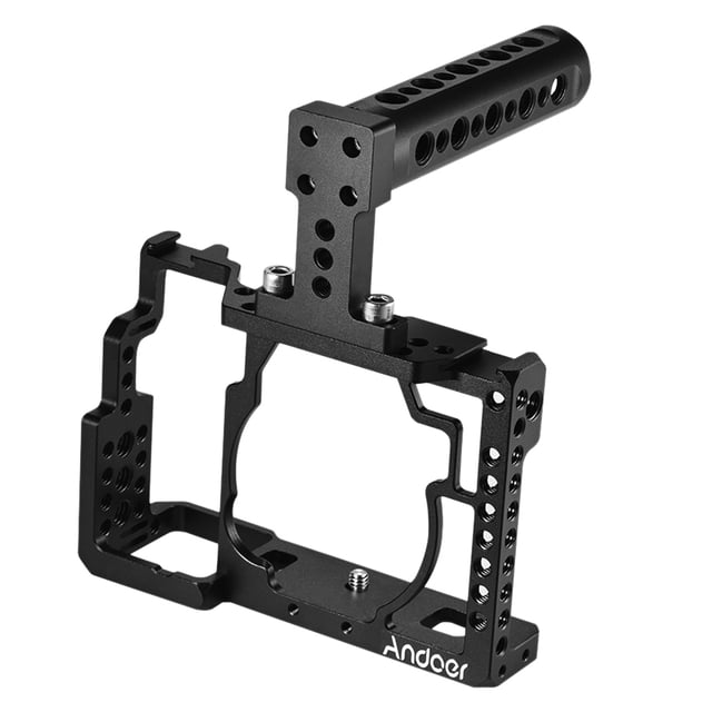 Jaula para cámara de aleación de aluminio + Video del kit de asa superior