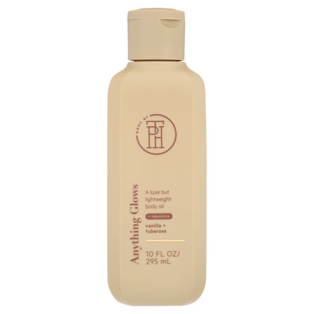 BODY by TPH Anything Glows Vegan Body Oil for Dry Skin with Squalane, Avocado Oil & Rosehip Oil for Women & Men, 10 oz.