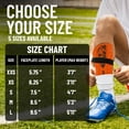 thumbnail image 5 of Vizari Malaga Shin Guards with Ankle Protection for Kids, Youth, and Adults | Lightweight Soccer Pads for Boys and Girls Ages 3+ - ORANGE/BLK, M, 5 of 7