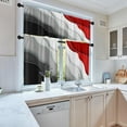 thumbnail image 4 of 36 Kitchen Curtains Abstract Black White and Red Window Curtains and Valances Set of 3 Modern Art Background Short Tier Curtain Vintage Small Kitchen Decor, 4 of 6