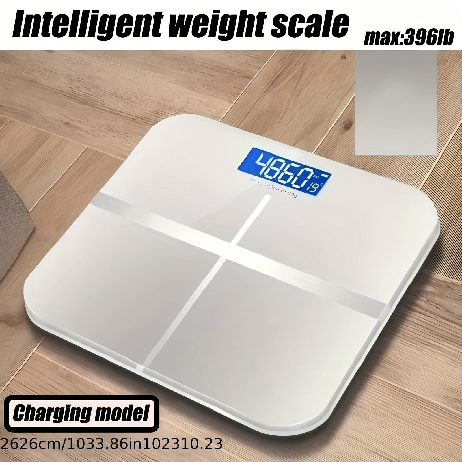 Weight Scale Electronic Scale, 396 Pound Digital Bathroom Scale, High-precision Weight Scale with LCD High-definition Display Screen And Temperature Display (switchable Between KG And Pounds)
