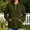 Green, variant on Women's Casual Zip-Up Hoodie Long Sleeve Solid Loose Fit