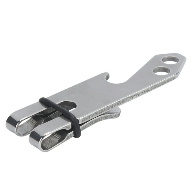 Clip De Bolsillo Para Dinero Con Clip Para Cinturón De Suspensión De Acero Inoxidable Para Exteriores Con Orificio Para Llavero