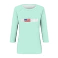 thumbnail image 3 of WAYUTE Womens 250th Anniversary USA Shirt National Flag Colors Casual Soft Comfort Basic Top for Summer Relaxed Fit Independence Day T Shirt, 3 of 3