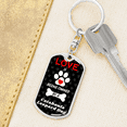 thumbnail image 6 of Catahoula Leopard Dog Stainless Steel or 18k Gold Premium Swivel Dog Tag Keychain, 6 of 16